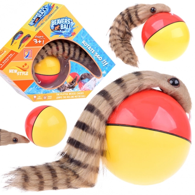 Boule avec queue poilue - Furet