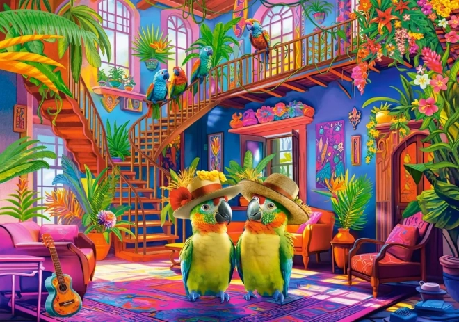 Puzzle Perroquets au paradis