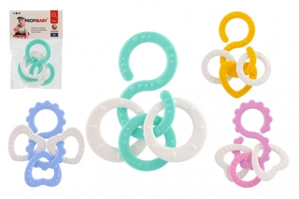 Anneau de dentition coloré pour bébés 0m+