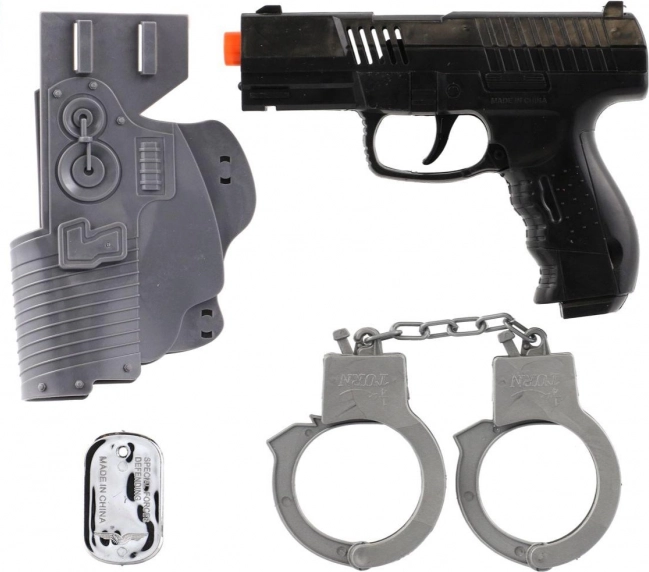 Ensemble militaire de pistolets en plastique à volant avec accessoires