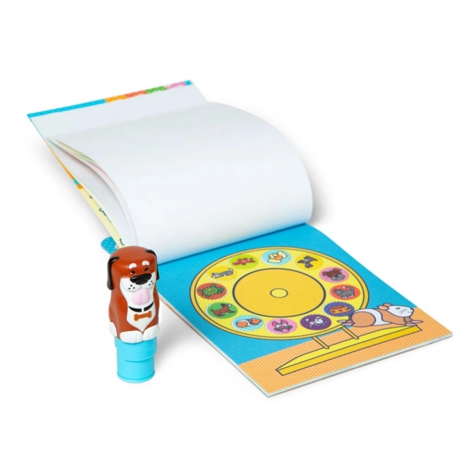 Autocollant WOW! Tampon autocollant chien