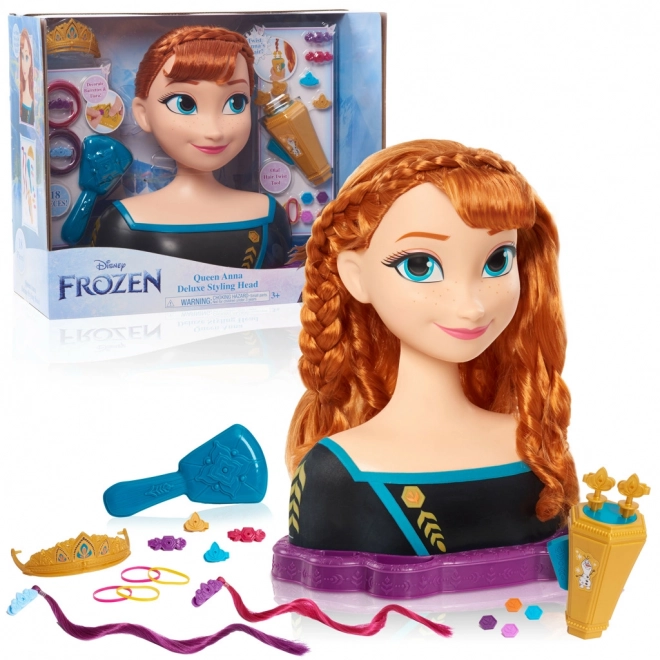 Tête de coiffure de luxe Anna du Royaume de Glace