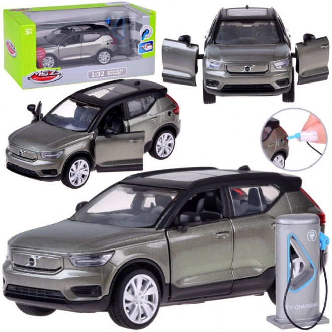 Modèle de voiture métallique crossover électrique Volvo XC40