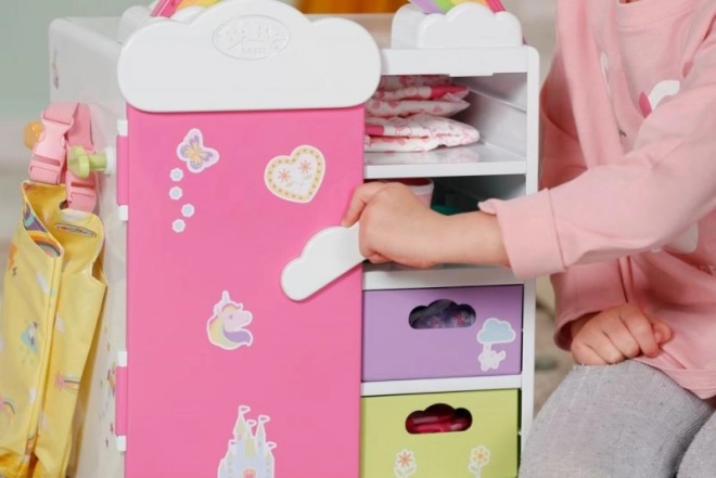 Armoire arc-en-ciel pour poupées BABY born
