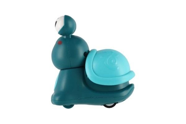 Escargot appuyez et partez plastique 8 cm à inertie 3 couleurs 12 pcs en boîte