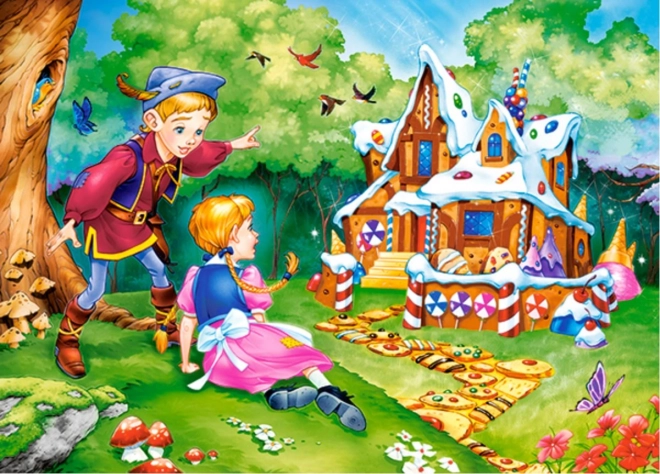 Puzzle maison en pain d'épices 60 pièces