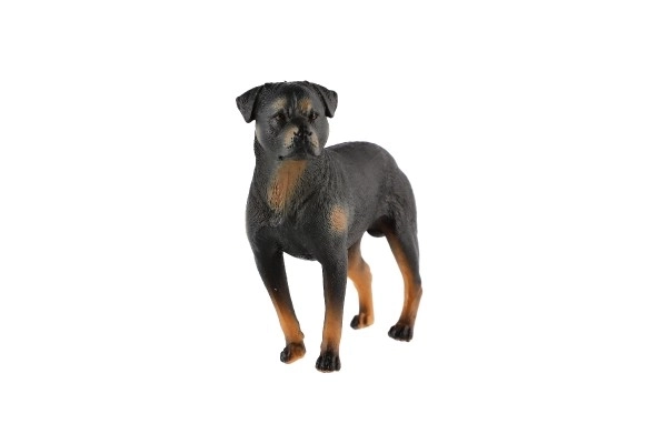 Figurine en plastique de chien Rottweiler 8cm
