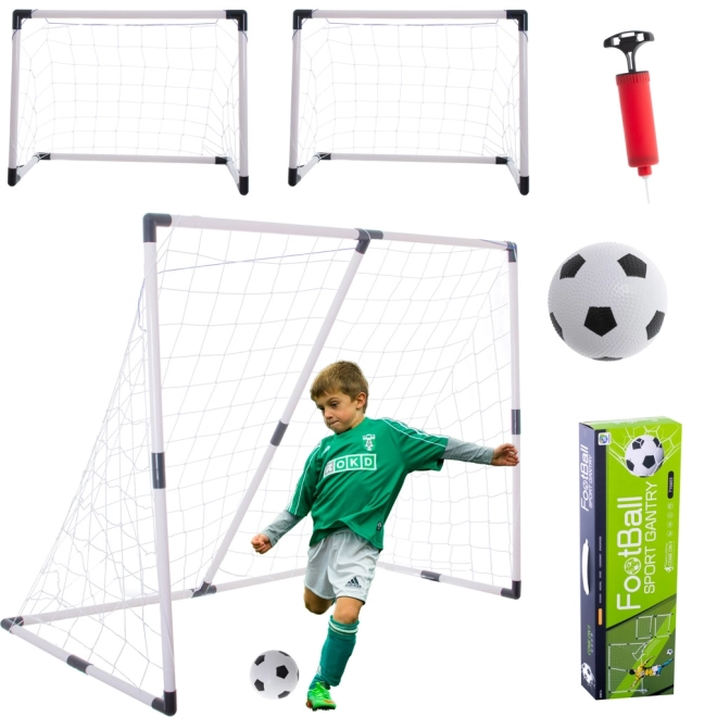 But de football 2 en 1 pour enfants 143x110x70 cm
