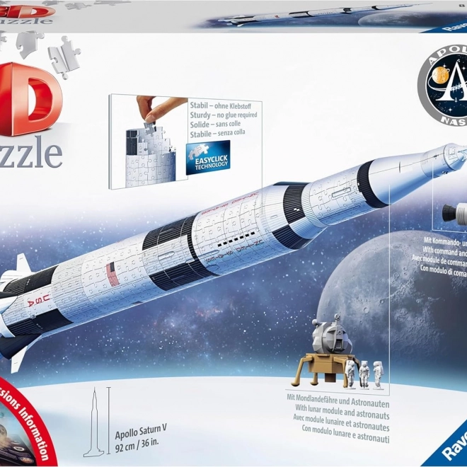 Puzzle 3D Fusée Apollo Saturn V