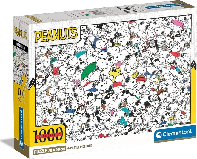 CLEMENTONI Puzzle Impossible Peanuts 1000 pièces