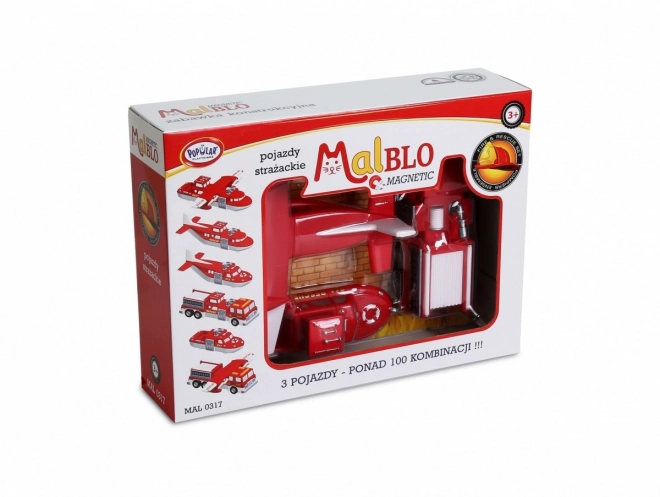 Véhicules de secours magnétiques pompiers MalBlo