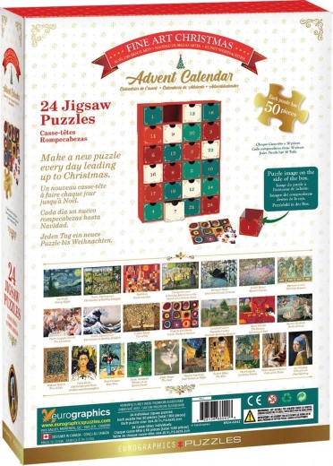 24 jours, 24 mini puzzles artistiques