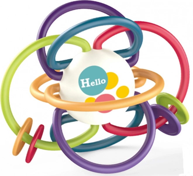 Jouet à hochet avec anneau de dentition Ball