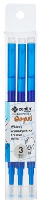 ASTRA Recharges de remplacement Zenith Oops! 0,6 mm - bleu (lot de 3)