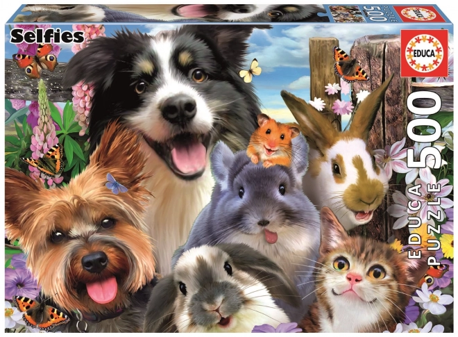 Educa Puzzle selfies amusantes 500 pièces