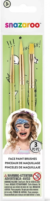 Pinceaux pour peinture sur visage - 3 pcs jaune