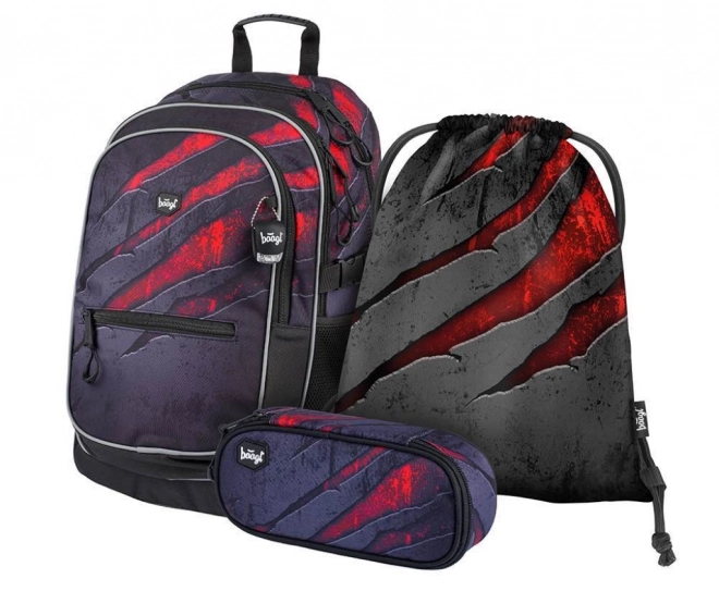 BAAGL ENSEMBLE 3 Core Láva: sac à dos, trousse, sac