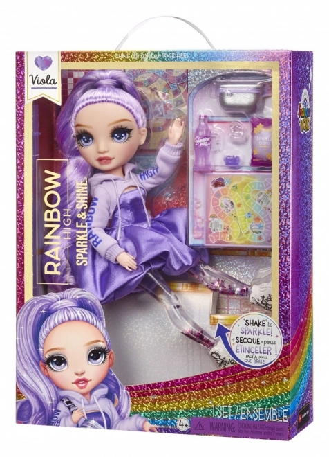Rainbow High Sparkle & Shine Fashion Poupée - Viola (Pourpre)