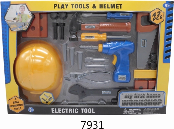 Set d’outils pour enfants avec casque, 42 pièces
