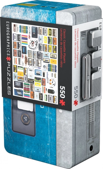 Puzzle Eurographics Lecteur de Cassettes 550 Pièces en Boîte Métallique