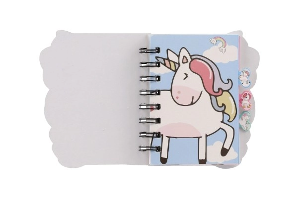 Bloc-notes avec motif de licorne