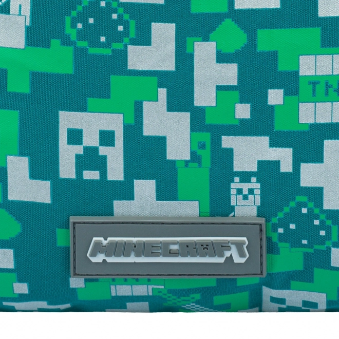 Sac à dos de poche avec Creeper argenté de MINECRAFT