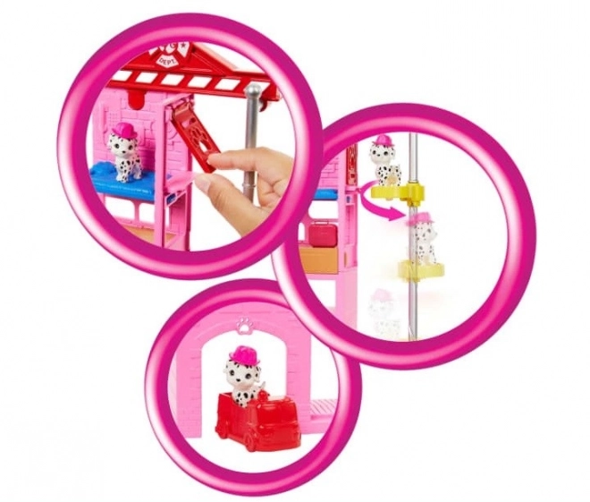 Poupée Barbie pompière avec accessoires