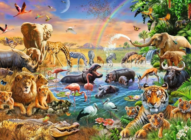 Puzzle Ravensburger Jungle de Savane 100 pcs