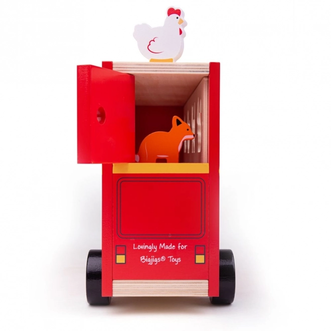 Autobus en bois avec animaux Bigjigs