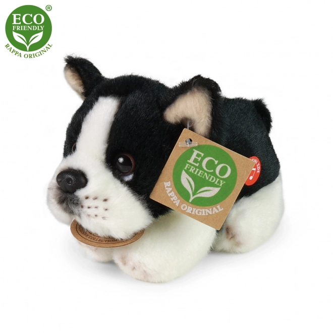 Chien en peluche allongé 15 cm éco-responsable