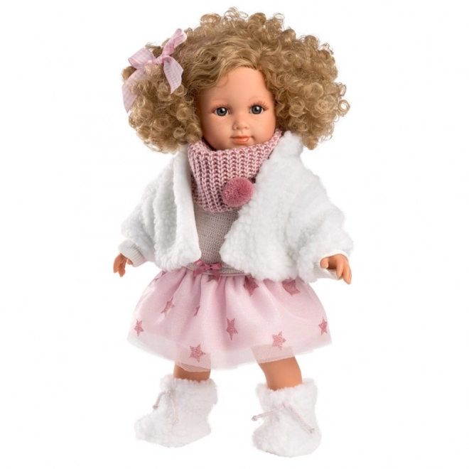 Llorens 53542 ELENA - poupée réaliste avec un corps en tissu souple - 35 cm