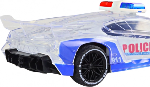 Effets lumineux et carrosserie transparente