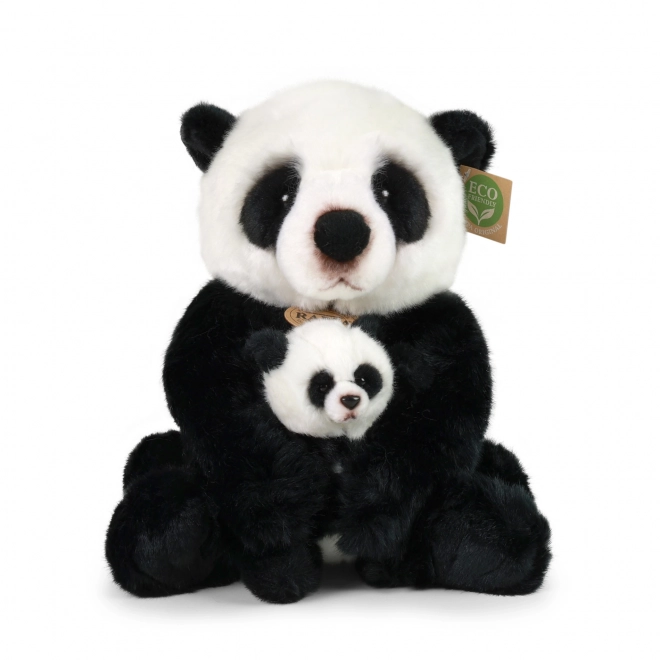 Rappa Peluche panda avec bébé 27 cm ECO-FRIENDLY