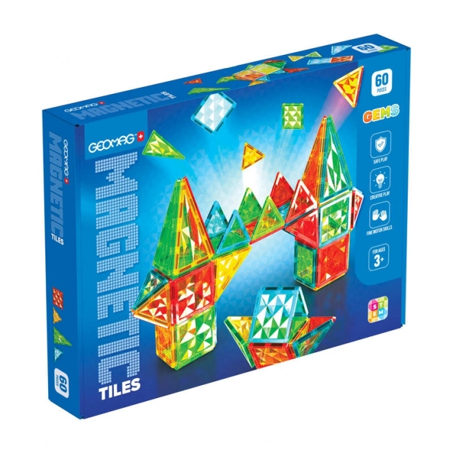Geomag Gems 60 tuiles magnétiques