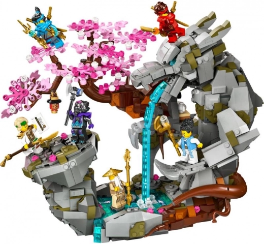 Dragon de pierre et décor magique