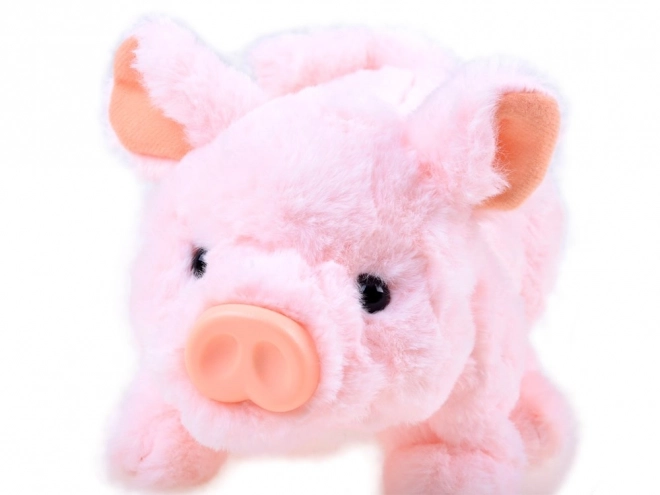 Petit cochon en peluche interactif