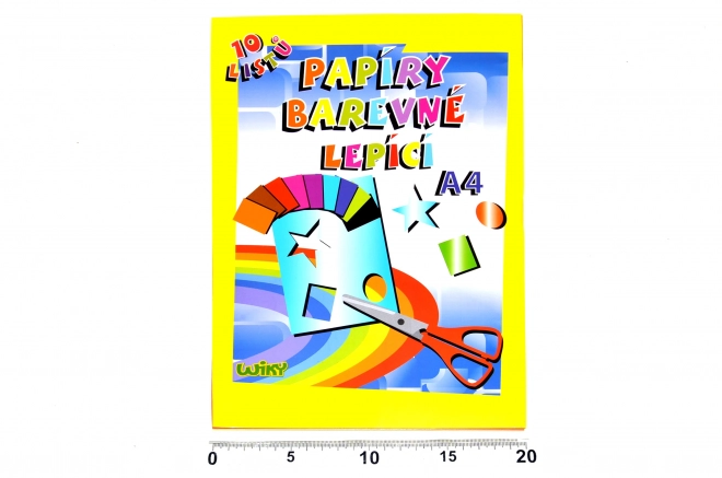 Papiers adhésifs colorés A4, 10 feuilles