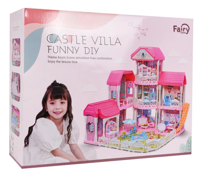 Grande maison pour princesses avec accessoires