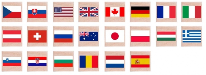 Mémoire en bois - drapeaux