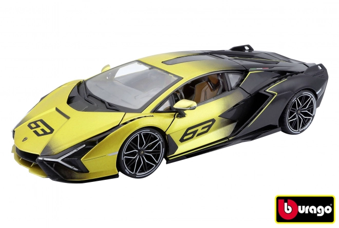 Modèle Lamborghini Sian FKP 37 en jaune