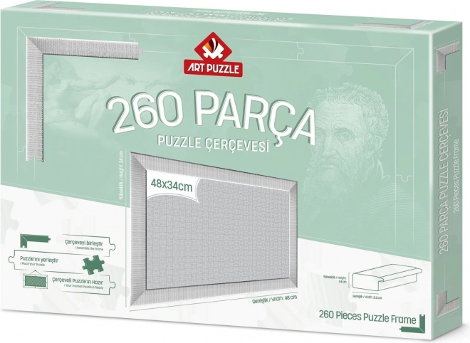 Cadre pour puzzle 48x34 cm blanc