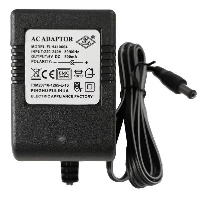Chargeur pour véhicules électriques et jouets 6V/500mA