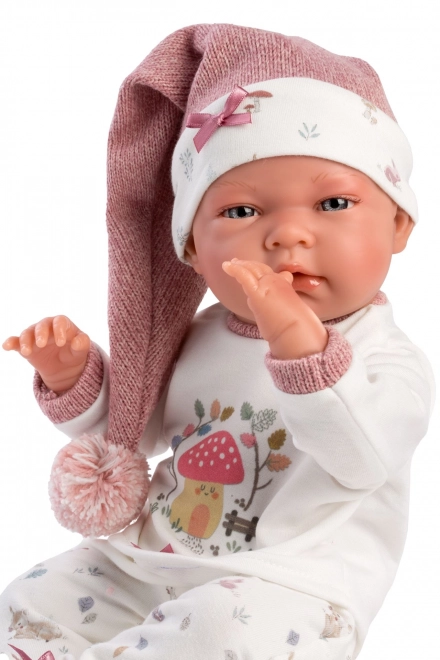 Llorens 73880 NOUVEAU-NÉ FILLE - poupée réaliste bébé avec corps tout en vinyle - 40 cm