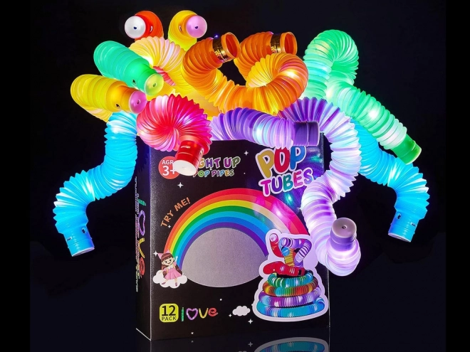 Tubes pop LED lumineux capteurs