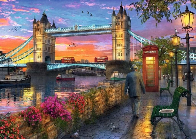 Puzzle 1000 pièces Coucher de soleil sur Tower Bridge