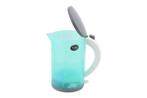 Bouilloire turquoise avec effets sonores et lumineux