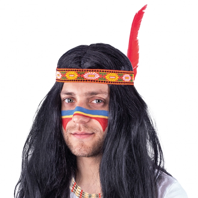 Perruque de carnaval Indien pour adultes