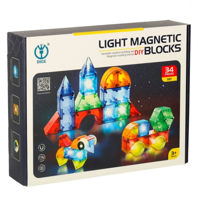 Blocs magnétiques lumineux 32 él.
