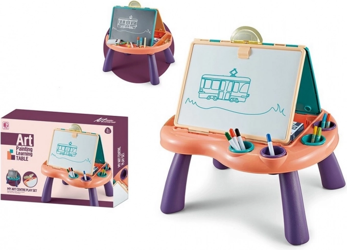 Tableau à dessin avec petite table