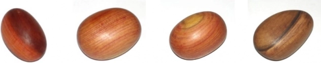Galet en bois tactile – mélange de bois durs
